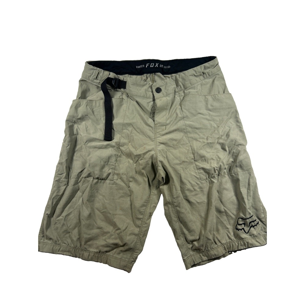 Fox Racing Ranger Mountain Bike Shorts SIZE 32 Green Lightweight Mens Inseam 10